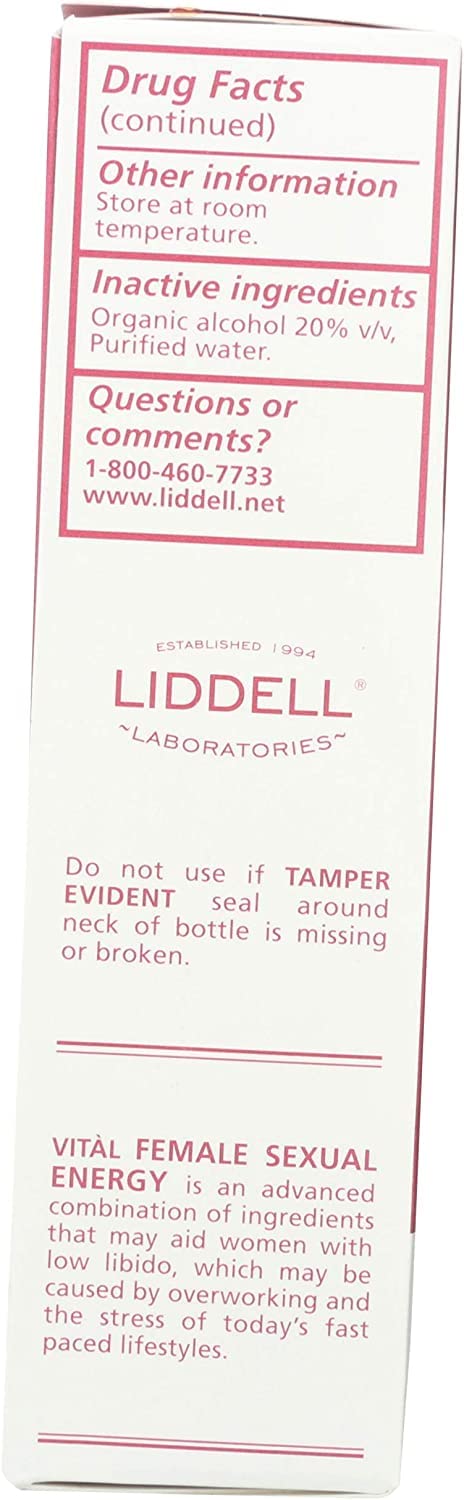 LIDDELL HOMEOPATHIc VITAL FEMALE ENERgY 1 OZ