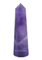 Certified Amethyst Crystal Tower Obelisk Point for Chakra, Healing and Balancing - AAA Grade Original Gemstone Agate for Reiki M