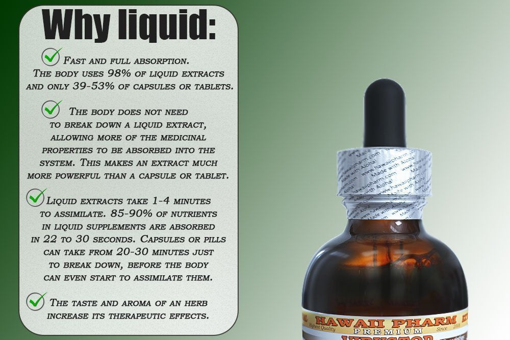 Hawaii Pharm Blue Vervain Alcohol-Free Liquid Extract, Organic Blue Vervain (Verbena Hastata) Dried Above-Ground Parts Glycerite