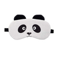 Jenna Fabric Cute Sleeping Eye Shade Mask Cover For Insomnia, Meditation, Puffy Eyes And Dark Circles Velvet Panda White