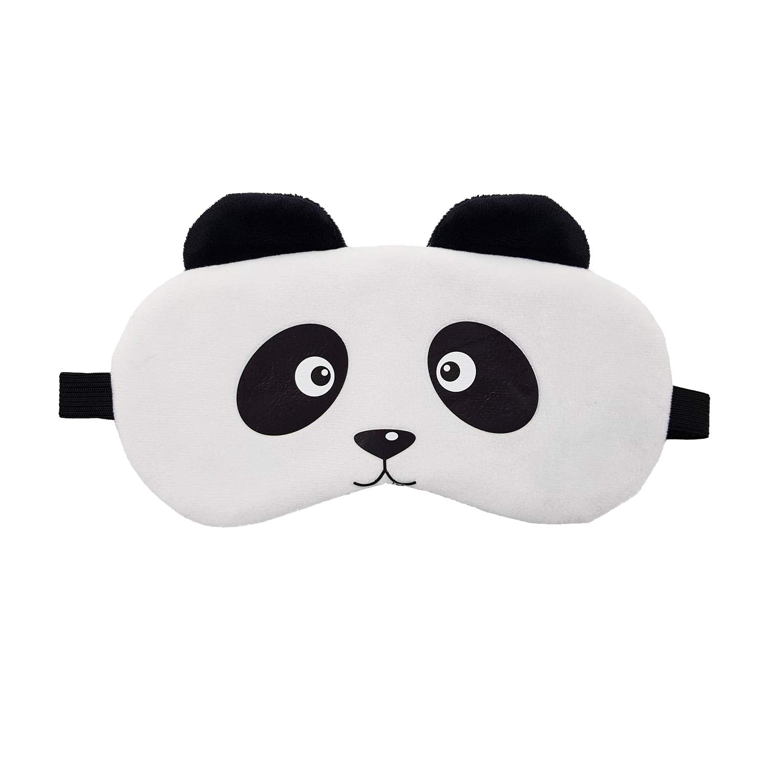 Jenna Fabric Cute Sleeping Eye Shade Mask Cover For Insomnia, Meditation, Puffy Eyes And Dark Circles Velvet Panda White