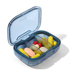 KANGYAN 3 Compartment Pill Box, Moisture Proof Pill Case, Travel Pill Organizer for Pocket Purse, Daily Portable Medicine Vitami