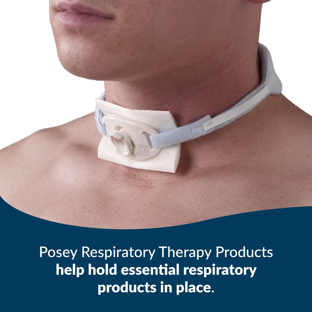 Posey 8197XL Foam Trach Tie, Extra Large, White, Pack of 12