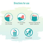 Sirona Personal Disposal Bags - 30 Bags for Discreet Tampons, Sanitary Pads/Napkin, Panty Liners, Tampons & Condoms | Menstrual