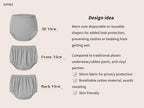EEOST Adult Diaper Cover for Incontinence Noiseless Leak-Protection Underwear Waterproof Plastic Pants Rubber Pants Lightweight(