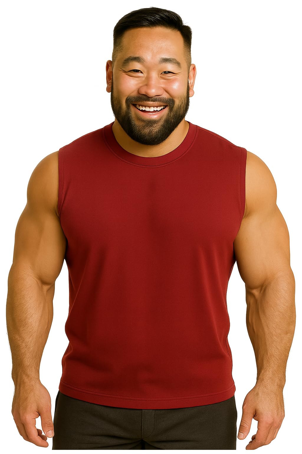 Pandawears Plus Size TShirt For Men | Oversized Fit | BioWashed Stretchable Cotton | Big & Tall Sizes (In, Alpha, 8Xl, Maroon 
