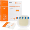 Hydrocolloid Bandage, Hydrocolloid Wound Dressing with Border 4x4 for Light to Medium Exudate Wound, Pressure Ulcer, Bed Sor