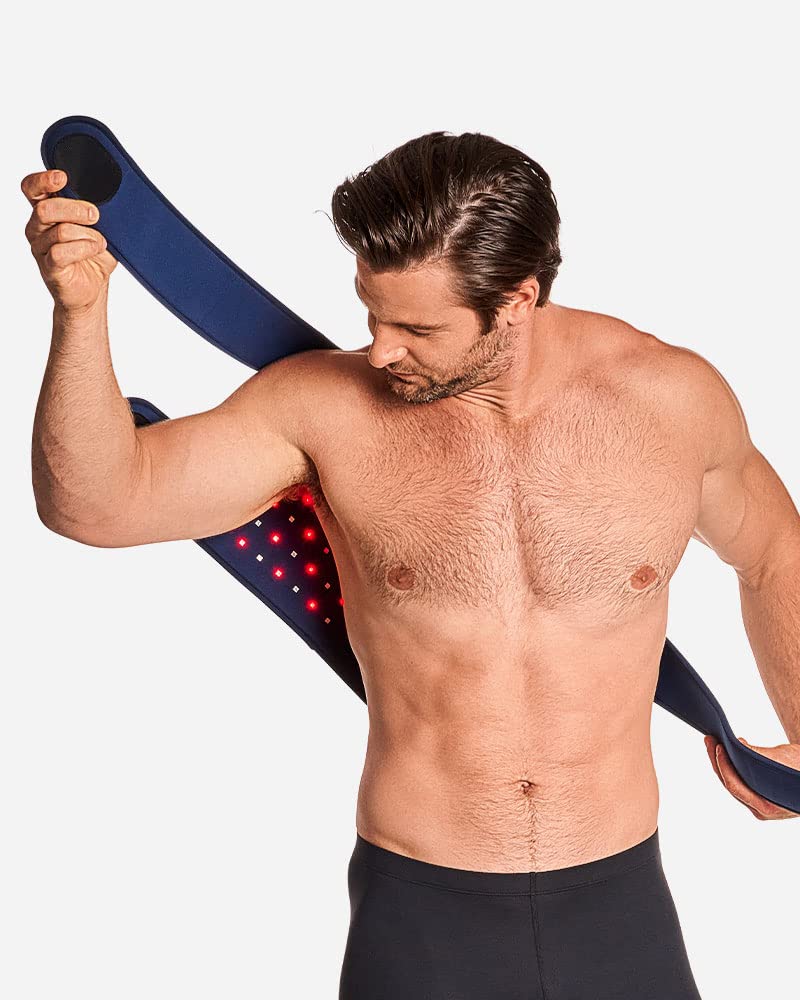 Tommie Copper Infrared Therapy for Shoulder - Unisex Rechargeable Red Light Therapy Support for Muscle Aches and Pain Associated