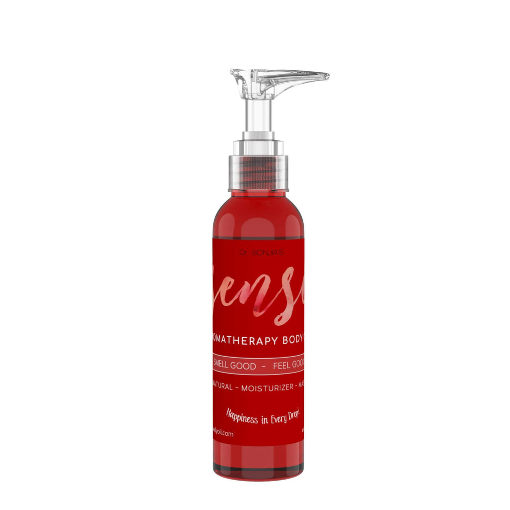 Sense Relaxing Organic Body Oil | Every Day Use Massage Oil, Aroma Therapy, Natural Skin Moisturizer |100% Hypoallergenic | Made