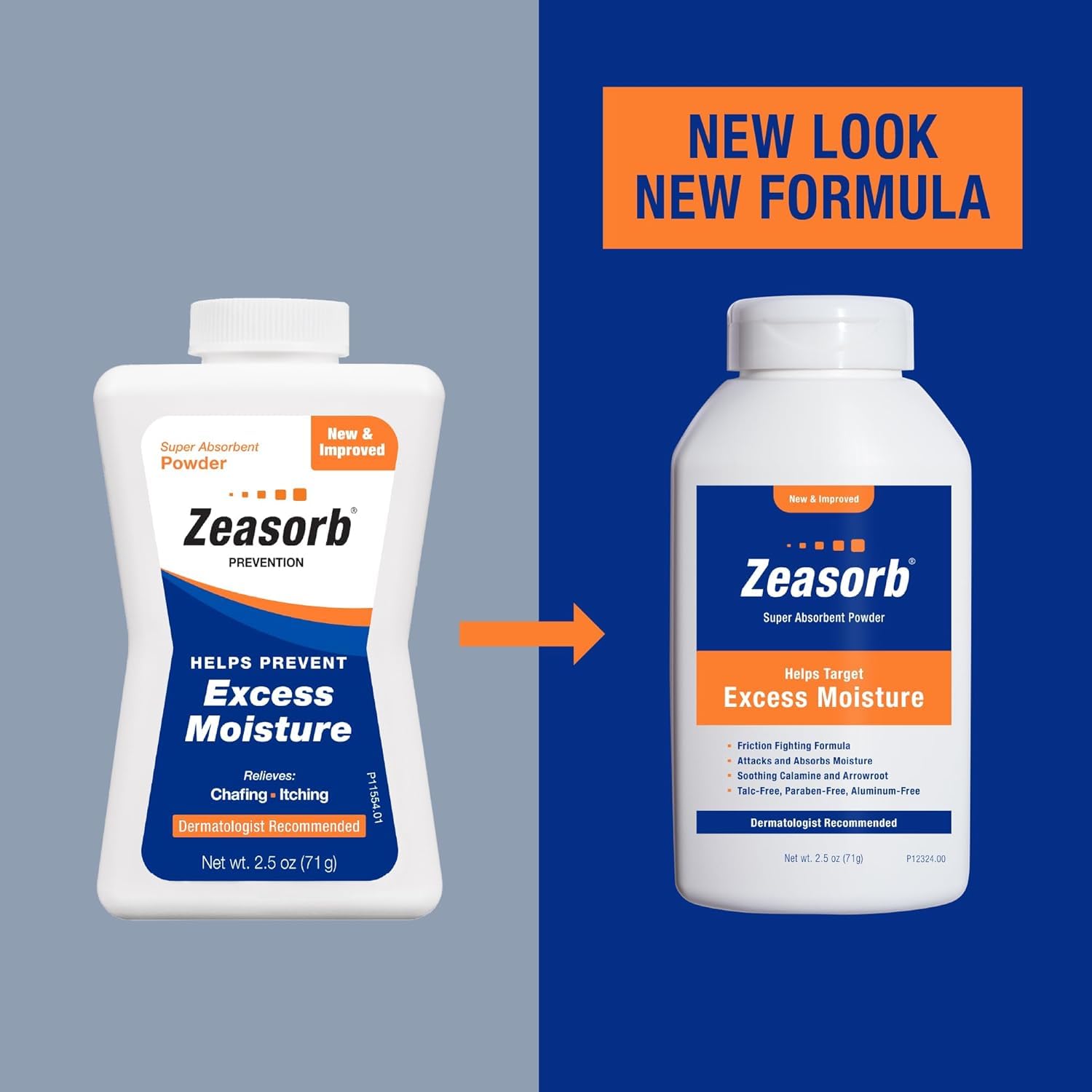 Special pack of 6 Zeasorb Super Absorbent Powder 2.5 oz (70.9 g)