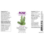 NOW Essential Oils, Balsam Fir Needle Oil, Woodsy Aromatherapy Scent, Steam Distilled, 100% Pure, Vegan, Child Resistant Cap, 1-