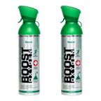 Boost Oxygen Large Natural 10L Canister | Respiratory Support for Aerobic Recovery, Altitude, Performance & Health (2 Pack)