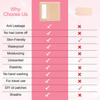 20Pcs Castor Oil Pack Wrap,Castor Oil Packs Extra Large 11.02 * 6.29in for Pure Castor Oil, No Washing Self Adhesive with High A