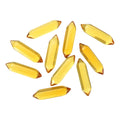 MECCANIXITY 10 Pack Citrine Quartz Crystals, Polished Crystals Bulk Hexagonal Shaped Meditation Gemstone for Jewelry Making Ener