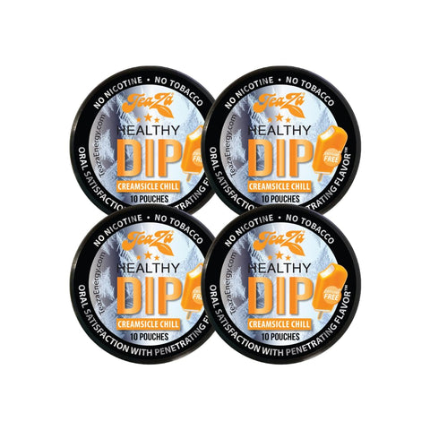Teaza Energy Pouches, Tobacco Free Nicotine Free Dip Smokeless Alternative Snuff & Energy Dip Chewing Tobacco Alternative Health