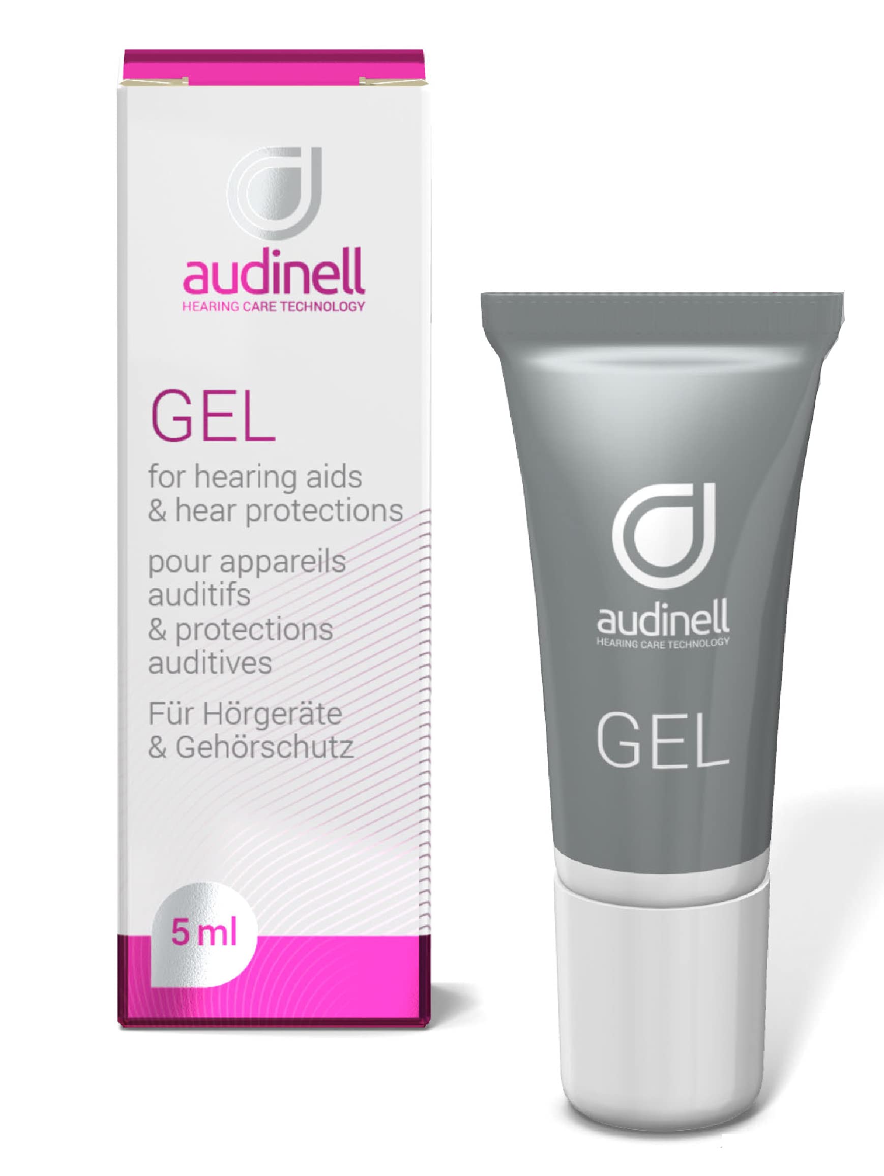 Audinell Ear Gel (5ml) | For Itchy Ears, Dry Skin, Rash, Eczema, Dermatitis | Naturally Hydrates, Moisturizes, Lubricates Ear Ca