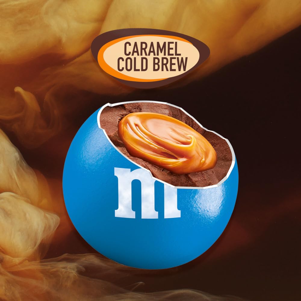M&MS Caramel Chocolate Candy, Full Size 2.83 oz Bag, Pack of 24 Bulk Candy Chocolate