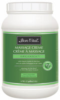 Bon Vital Organica Massage Creme, Professional Massage Therapy Cream with Certified Organic Ingredients for Earth-Friendly Mass