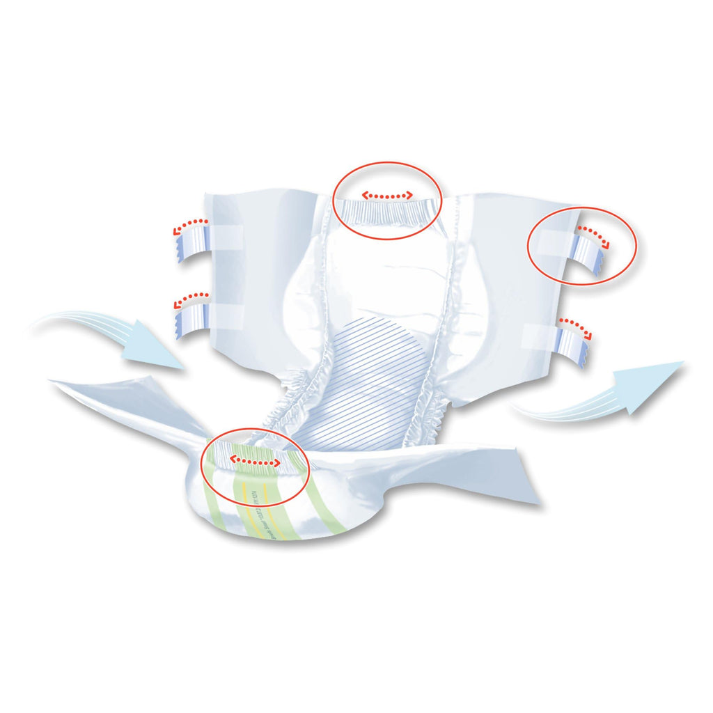 Seni Super Quatro Adult Incontinence Brief S Heavy Absorbency Breathable/Overnight, S-SM12-BQ1, Severe, 48 Ct