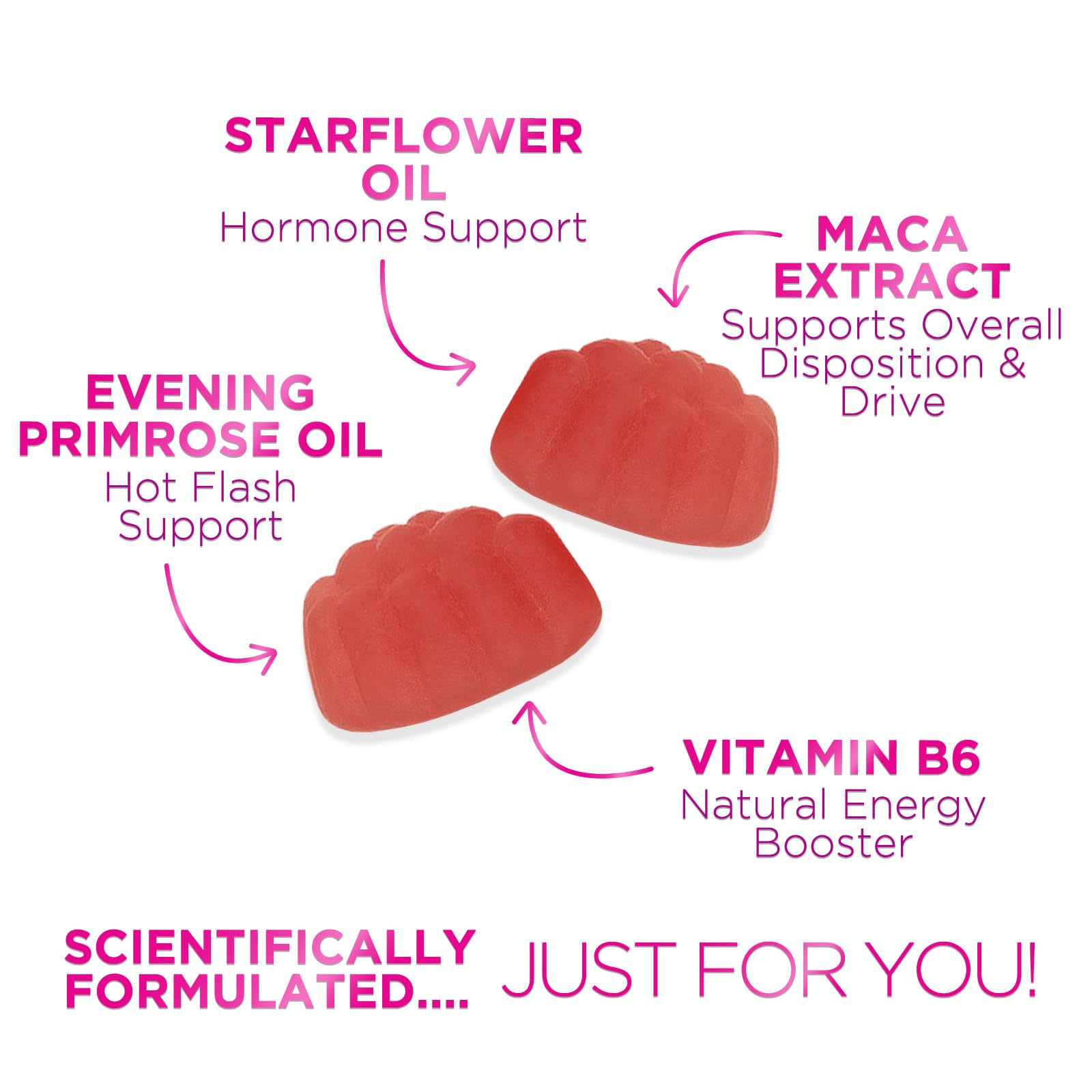 Menopause Supplement for Women - Complete Multi-Benefit Menopause Relief Gummy for Mild Hot Flashes & Night Sweats, Natural Bala