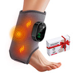 Ankle Massager,3-in-1 Wearable Hot & Vibration Massager for Feet, Ankles, and Arms | Reusable Heating Pad Brace for Home Recover