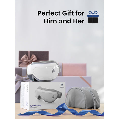 BOB AND BRAD Eye Massager FSA/HSA Eligible, EyeOasis 2 - Heated Eye Massager for Migraines with Music, Smart Eye Mask Massager R