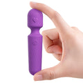 MANFLY Rechargeable Mini Massage Tool, Handheld Quiet Powerful Neck Muscle Massager, Purple