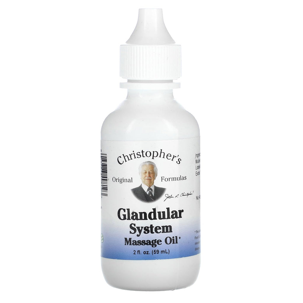 Christophers Original Formulas Glandular System Massage Oil, 2 fl oz (59 ml)