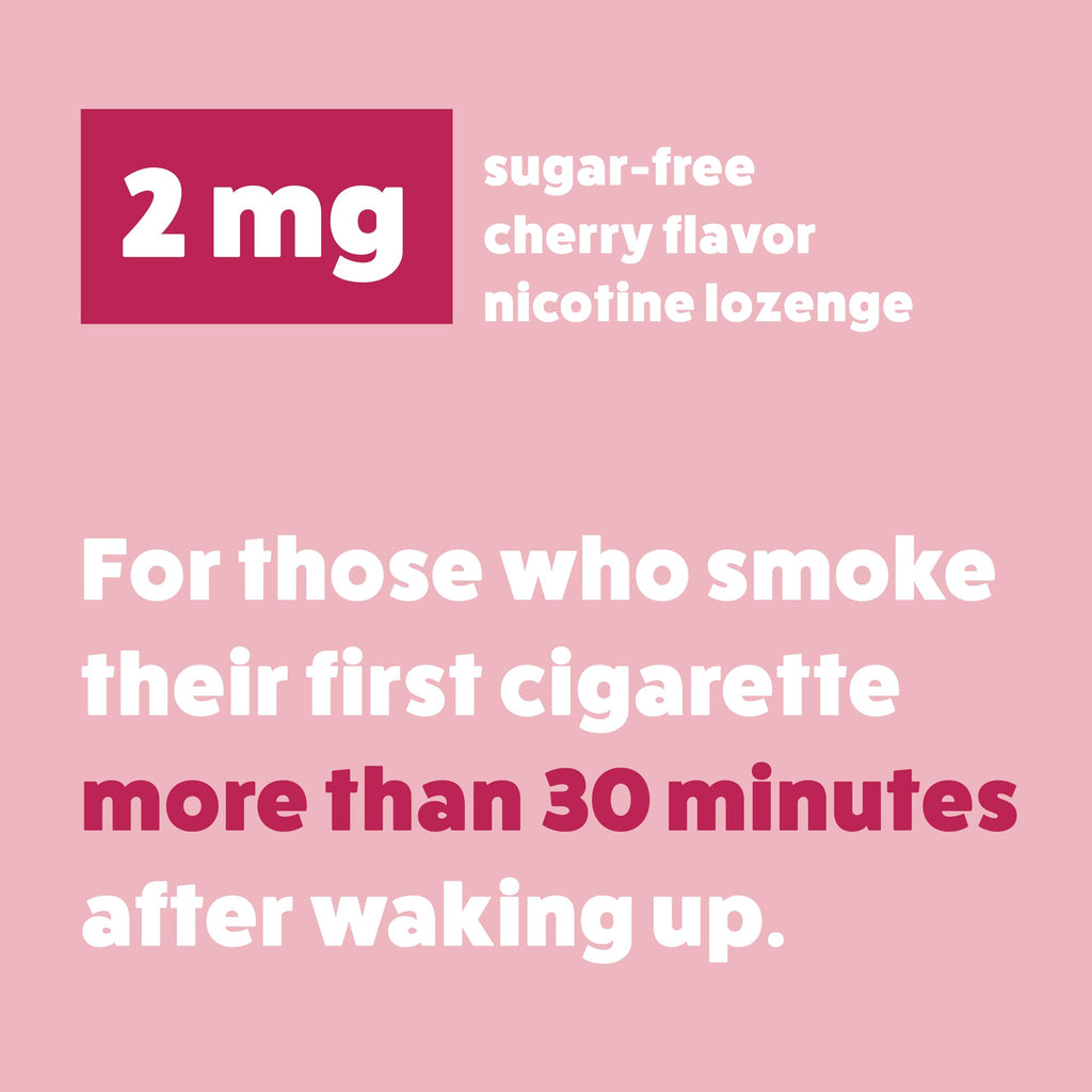 Wellness Basics Mini Nicotine Lozenge 2mg | Stop Smoking Aid | Cherry Flavor | 135 Count | Pack of 5 Vials | Reduces Cravings &