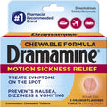 Dramamine Chewable Formula Motion Sickness Relief, 8 Orange Flavored Tablets each (Value Pack of 2)