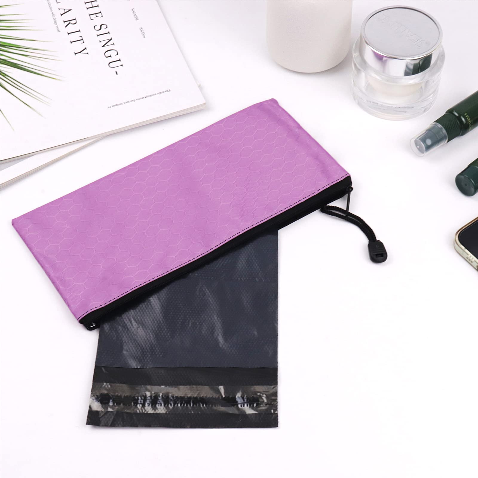 NAPKINCARE Grey Opaque Undisposable Bags - 200pcs with 2 Inner Storage Bags - Holds Tampons, Pads & Liners