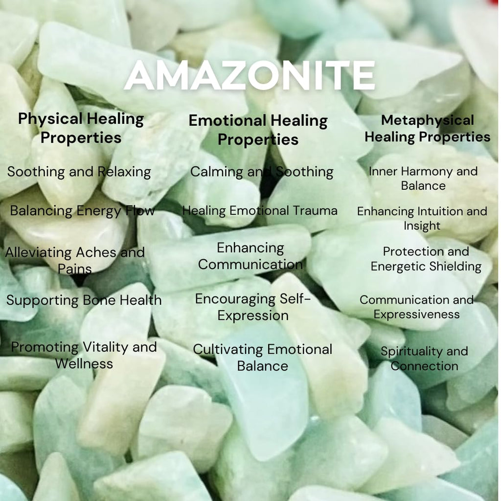 Indian Consigners Natural Crushed Polished Tumbled Gem Stone Chips, Decoration & Healing Crystals (Amazonite)