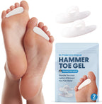 Dr. Frederick's Original Hammer Toe Gels - 2 Pairs - Hammertoe Support Crest for Women & Men - Cushion & Temporary Splint for To