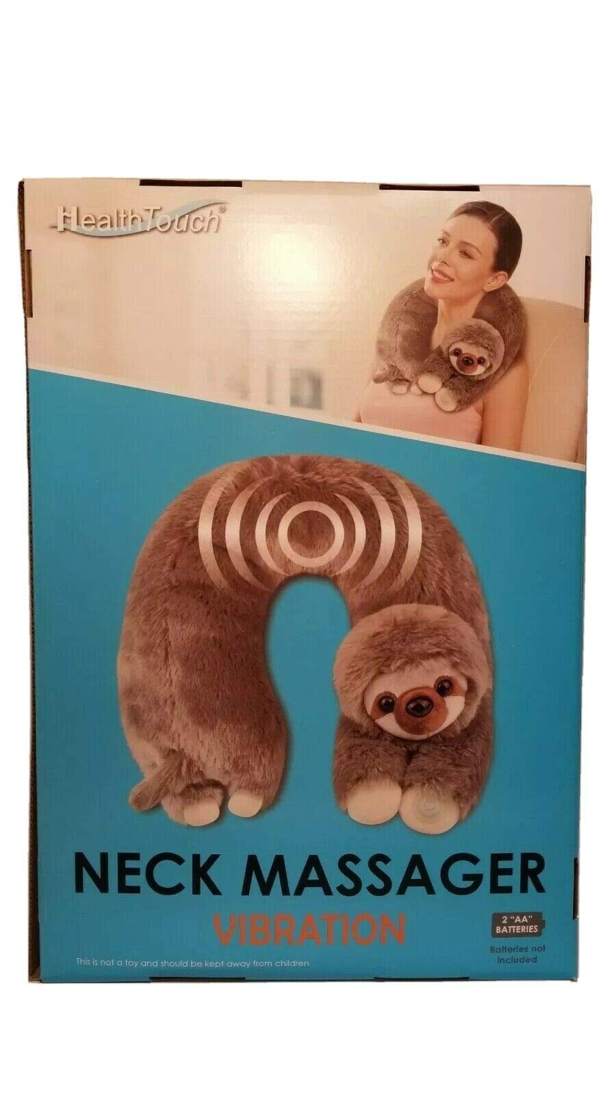 Health Touch Neck Massager, Sloth, One Size