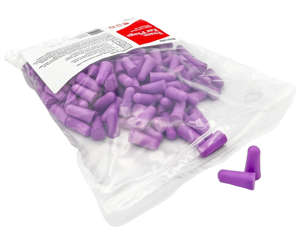 Acu-Life Foam Ear Plugs (100 Pair), Super-Soft Ear Plugs for Sleeping, Snoring, Noise, Ideal for Studying and Traveling, Ultimat