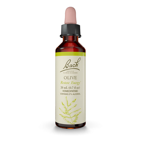 Bach Original Flower Remedies, Olive for Energy, Natural Homeopathic Flower Essence, Holistic Wellness and Stress Relief, Vegan,