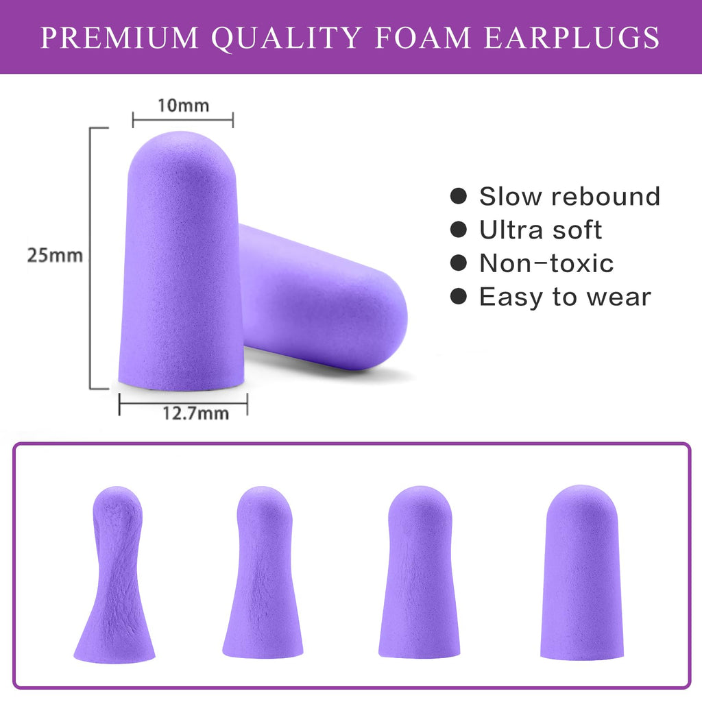 Lenicany 30Pair Soft Foam EarPlugs, 32dB Disposable Sound Blocking Noise Cancelling Ear Plugs for Concerts Loud Music/Shooting G
