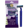 Mom & World Shaverush Mellow Body Razor, 4 In 1, Stainless Steel, Twin Blade Razor, With Aloe Vera Strip For Smooth Hair Removal
