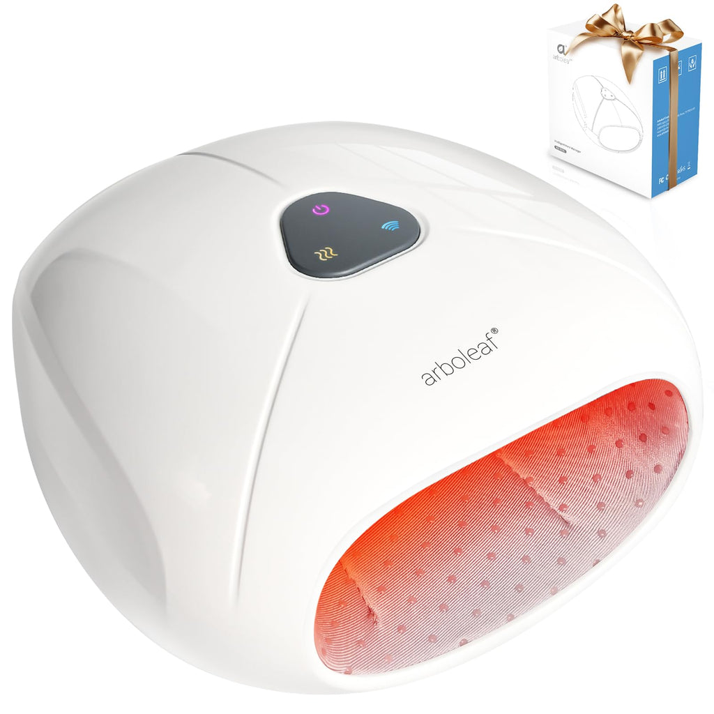 arboleaf Hand Massager with Heat and Compression, FSA HSA Eligible, Hand Massage Machine for Her Him, Adjustable Intensity for C