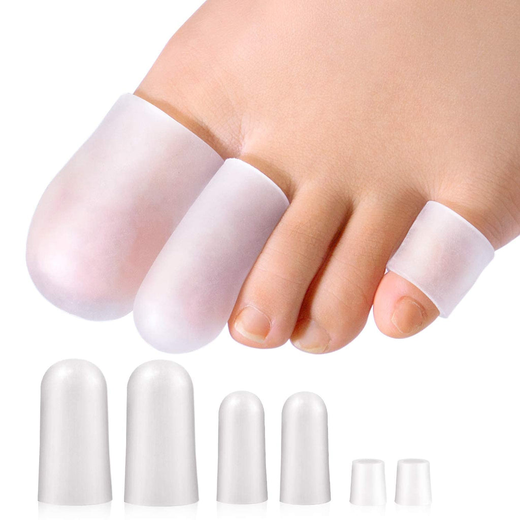 Promifun Gel Toe Protectors, 14 Packs Toe Covers, Silicone Big Toe Caps, Pinky Toe Guards for Men and Women Relief Missing or In