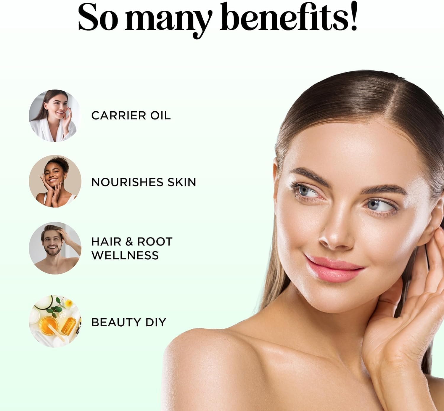 Avocado Oil For Hair and Skin - 100% Pure Avocado Oil for Skin and Nail Care plus Dry Hair Treatment and Facial Oil Moisturizer