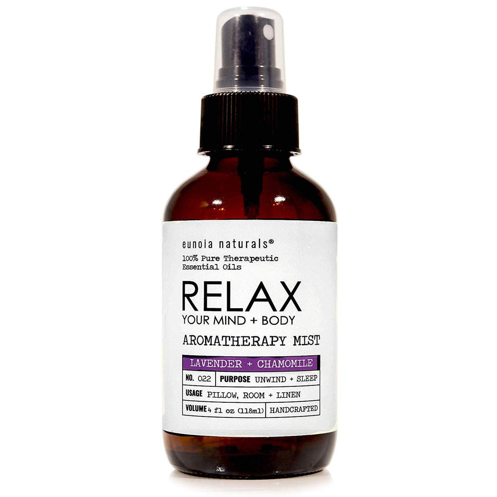 The Original Relax Lavender Sleep Aromatherapy Mist, All Natural Lavender Pillow Spray, Lavender & Chamomile Oils, Breath Easy t