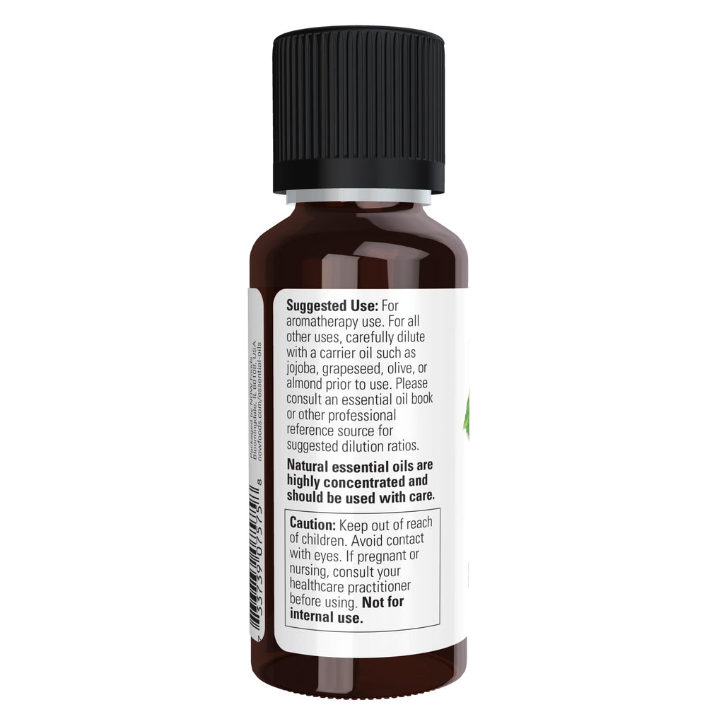 NOW Essential Oils, Patchouli Oil, Earthy Aromatherapy Scent, Steam Distilled, 100% Pure, Vegan, Child Resistant Cap, 1-Ounce