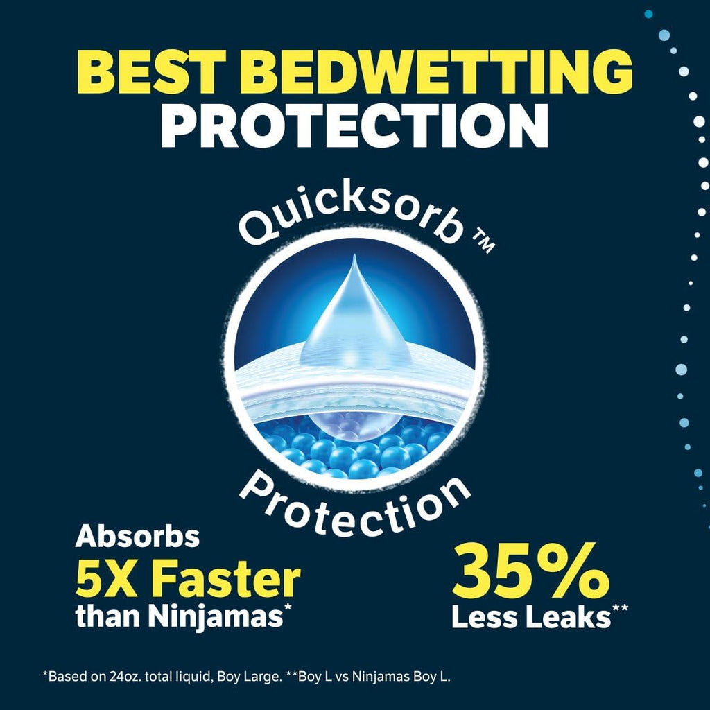 Goodnites Boys Nighttime Bedwetting Underwear, Size Large (68-95 lbs), 11 Ct, Packaging May Vary