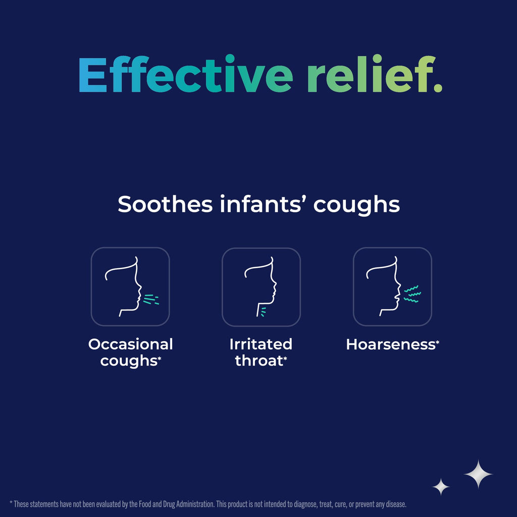 KinderMed Infants Daytime Cough Plus, Organic Agave Syrup and English Ivy Leaf Extract, No Dyes, No Artificial Flavors or Sweet