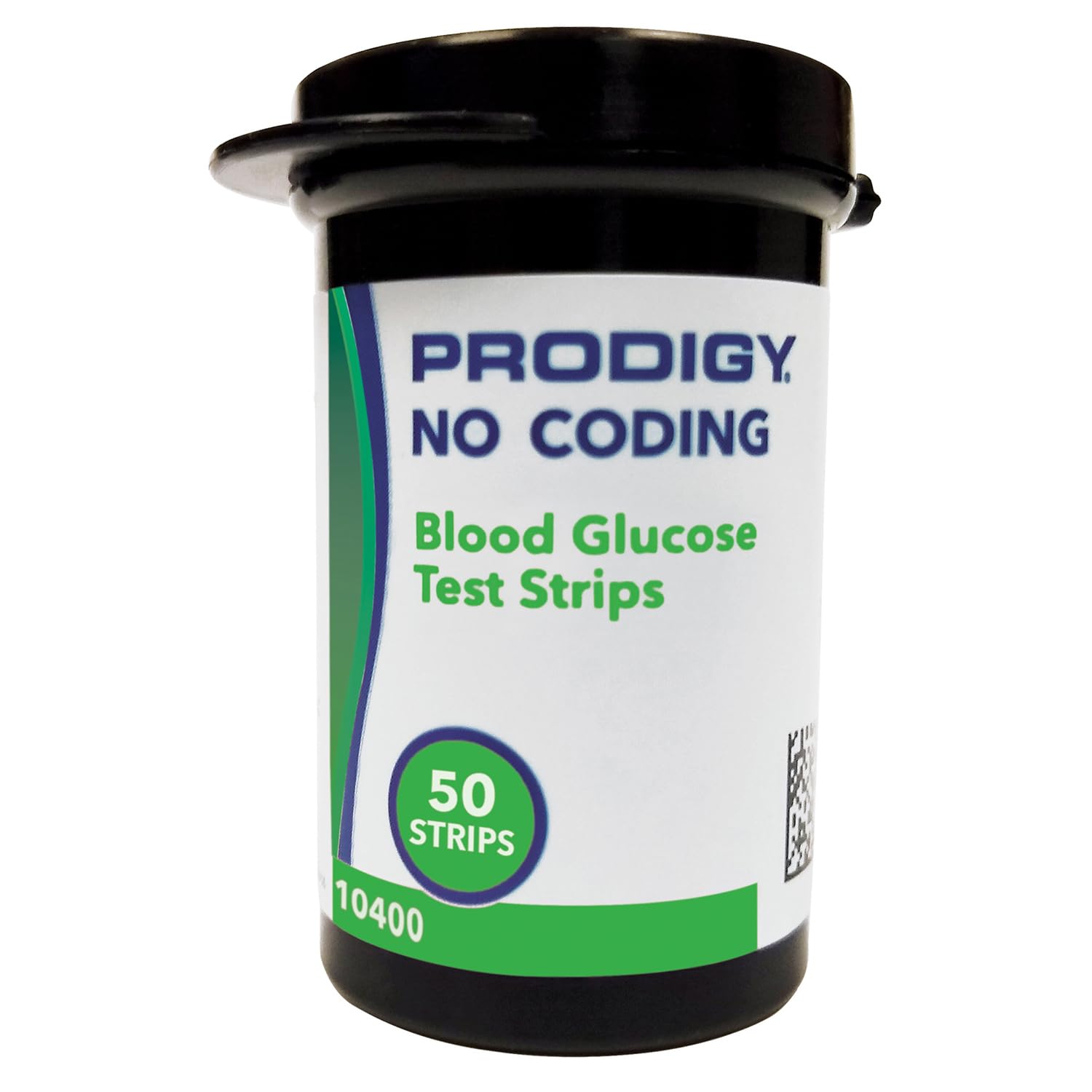 PRODIGY 10400 No Coding Test Strips, Box of 50 Strips, Online Version of 52800 & 73200