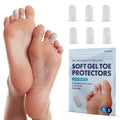 Dr Fredericks Original Soft gel Toe Protectors for Men  Women - 6 Pieces - Toe caps for Foot Pain Relief - Flexible cushions - T