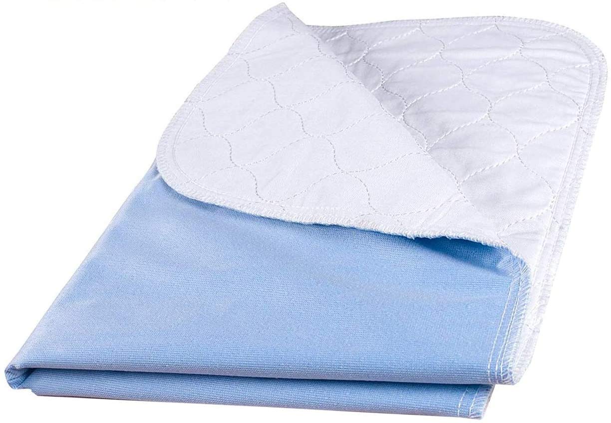 Super Size Washable Bed Pad / XXXXL Incontinence Underpad - 80 X 36 - Jumbo Big Mattress Protector - Blue