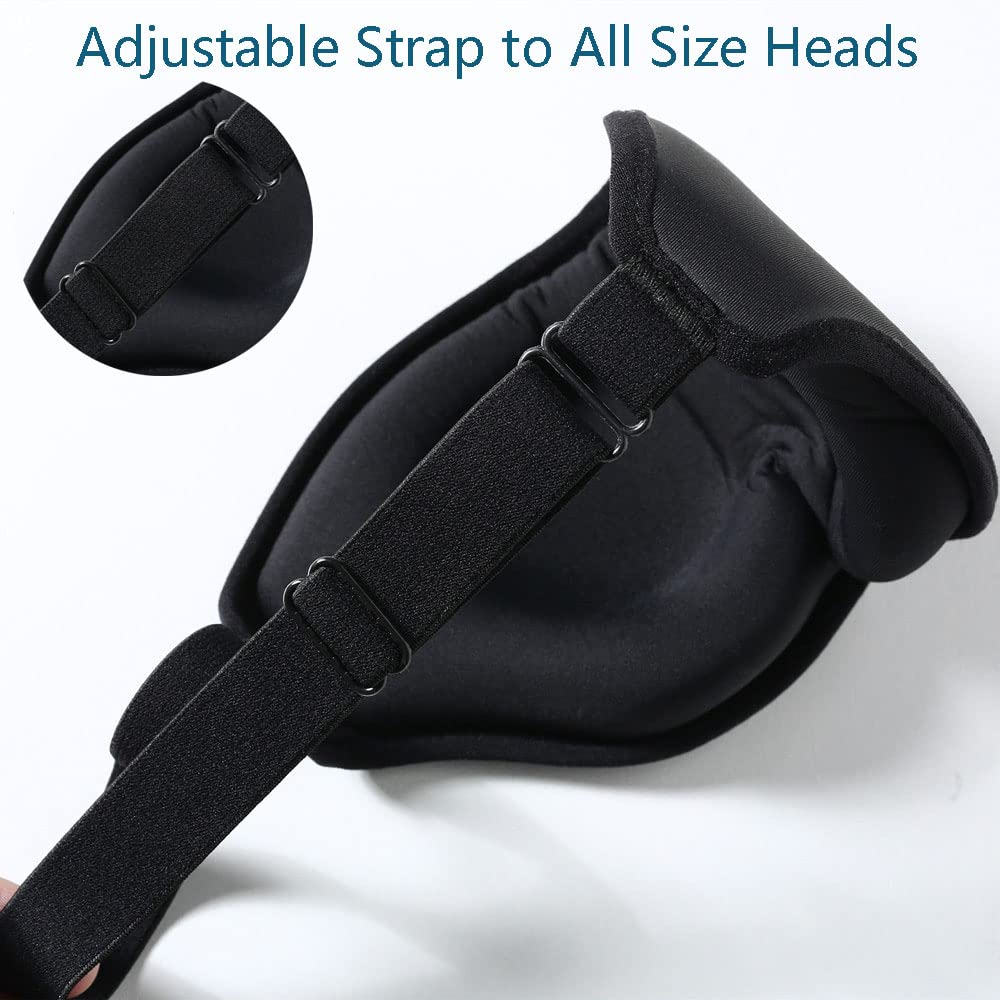 Tim & Tina 3D Sleep Eye Mask Blindfold for Men Women Sleeping Mask Light Blocking Soft Covers for Travel Nap Yoga Adjustable Str