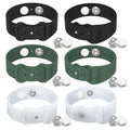 Motion Sickness Bands Anti Nausea Acupressure Wristband Sea Sickness Wristbands Nausea Bands(3Pairs-Black+Green+Transparent)